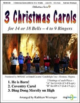 3 Christmas Carols Handbell sheet music cover